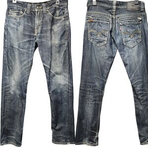 Vintage Levis 511 Skinny Jeans Mens 32x32 (Fits as 31x31) Zip Pockets Distressed